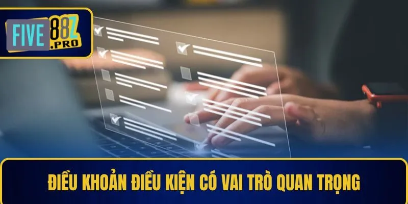 Điều khoản điều kiện có vai trò quan trọng Điều khoản điều kiện có vai trò quan trọng
