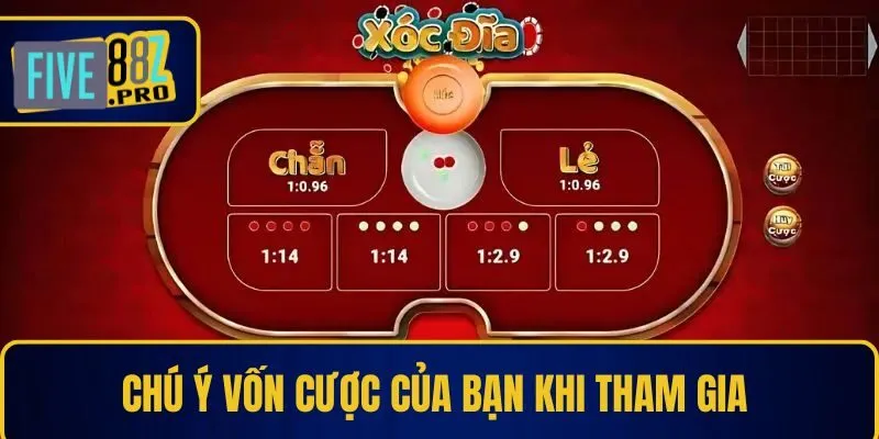 Chú ý vốn cược của bạn khi tham gia Chú ý vốn cược của bạn khi tham gia